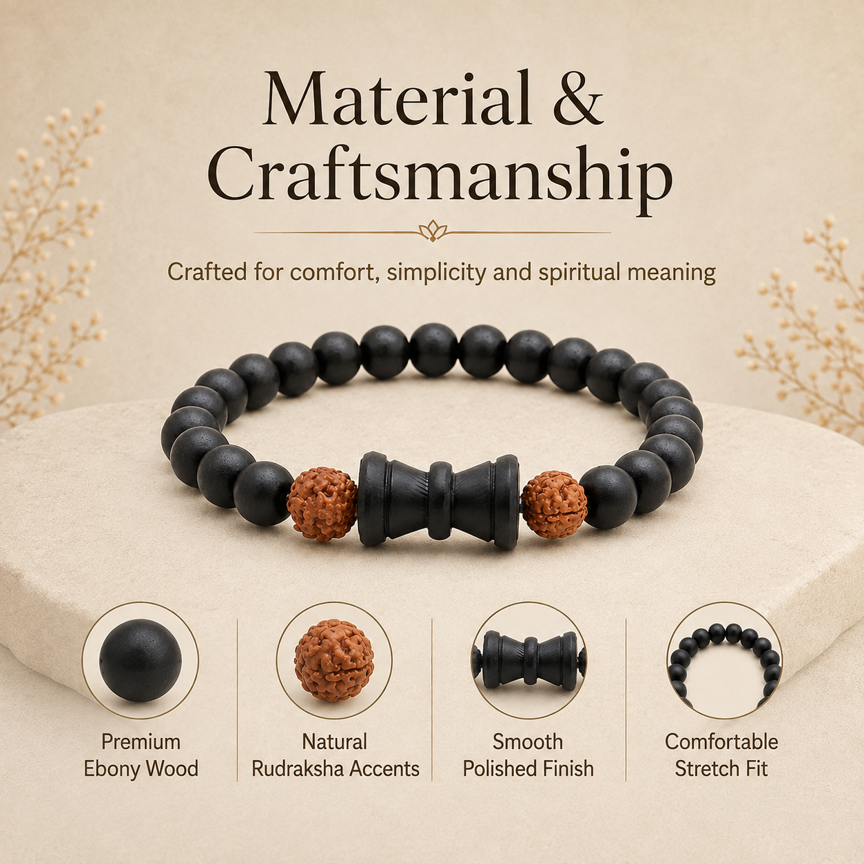 Karungali Rudraksh Bracelet