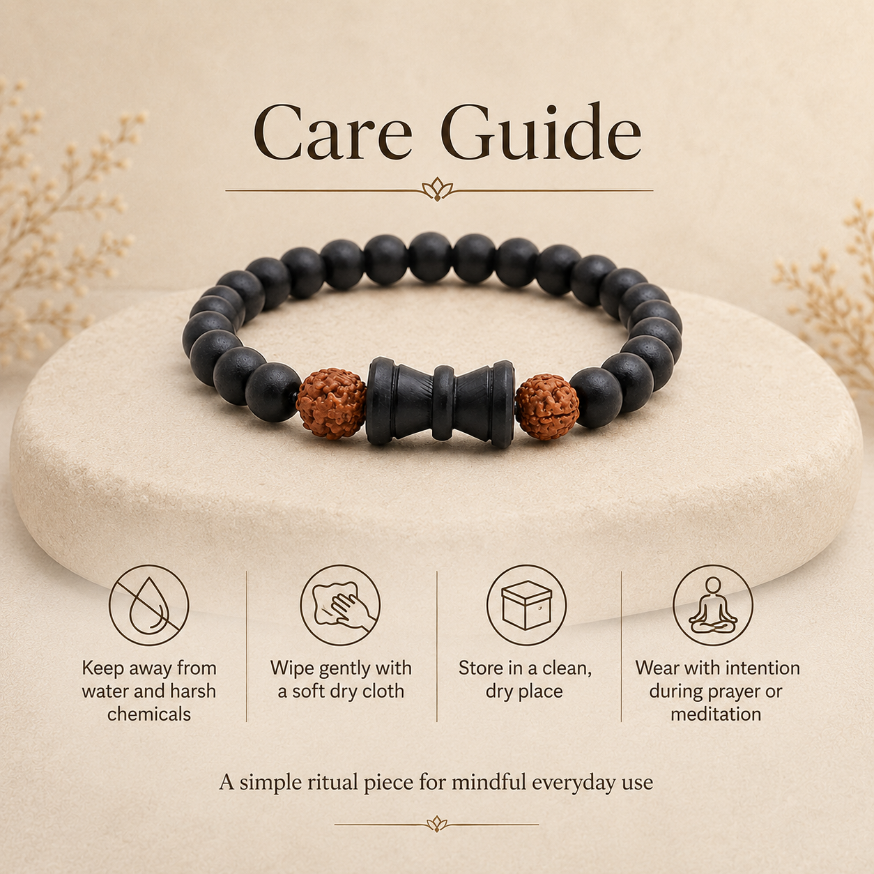 Karungali Rudraksh Bracelet