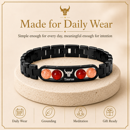 Taurus Zodiac Metal Bracelet