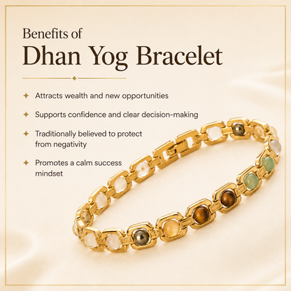 Dhanyog Bracelet Golden