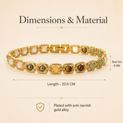 Dhanyog Bracelet Golden