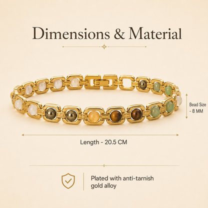 Dhanyog Bracelet Golden