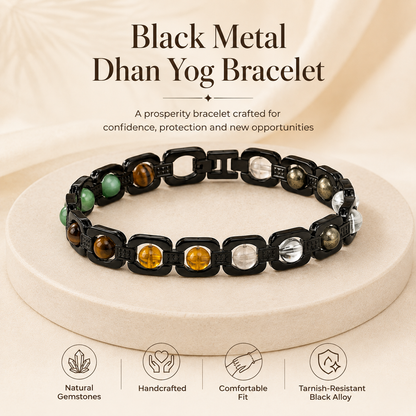 Dhanyog Bracelet Black