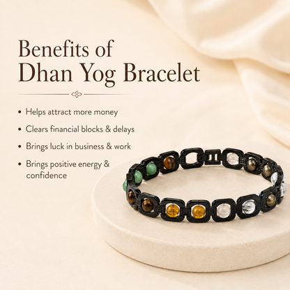 Dhanyog Bracelet Black