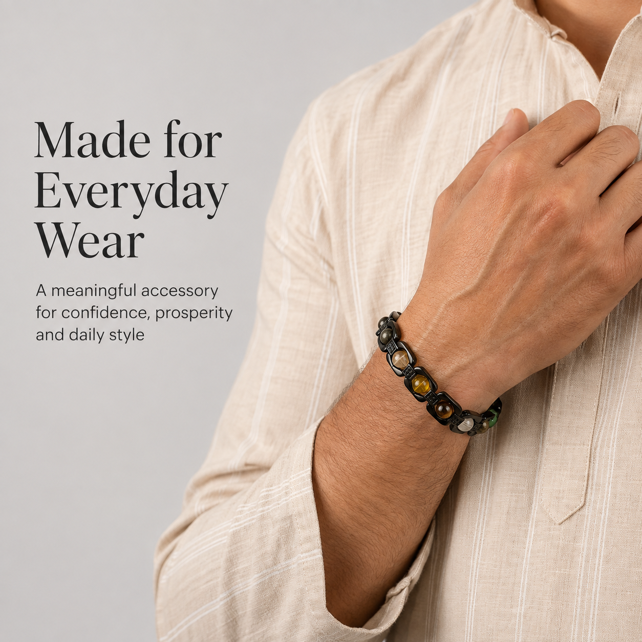 Dhanyog Bracelet Black