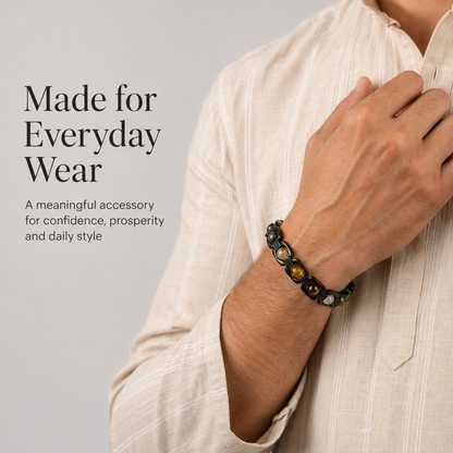 Dhanyog Bracelet Black