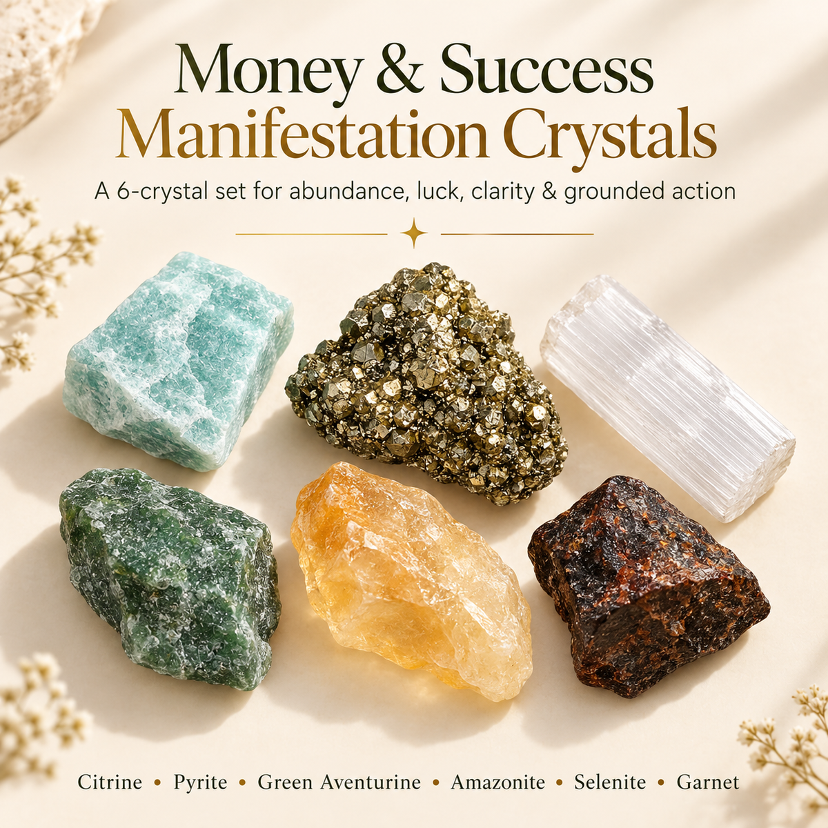 Money & Success Manifestation Crystals
