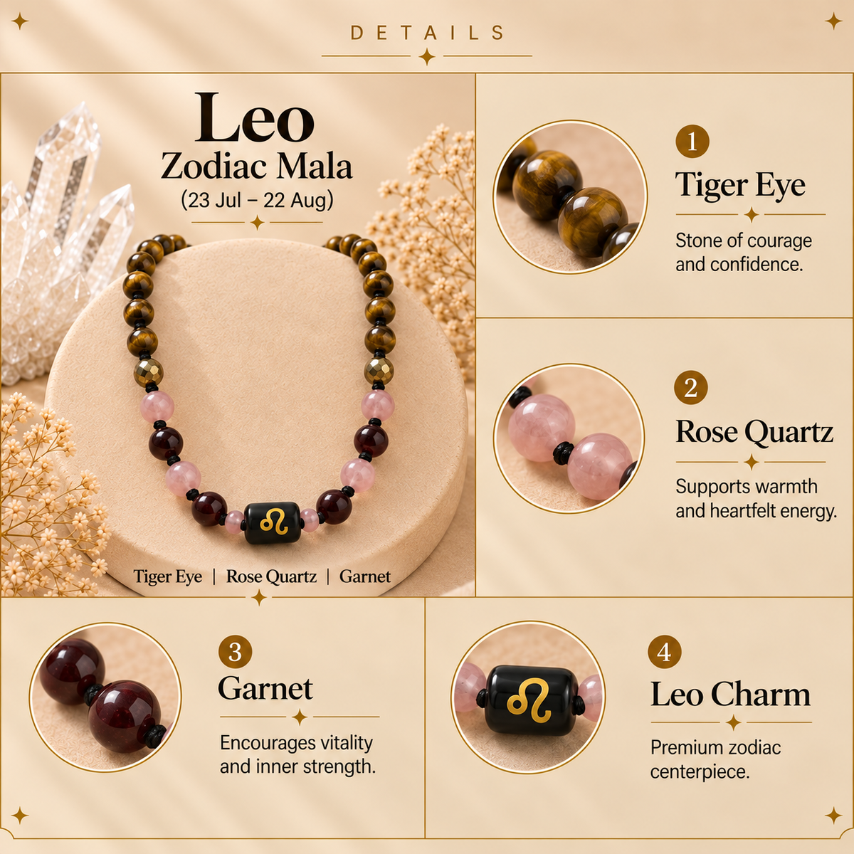 Leo Zodiac Mala
