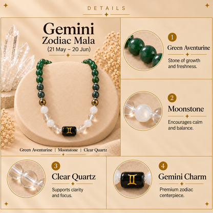 Gemini Zodiac Mala