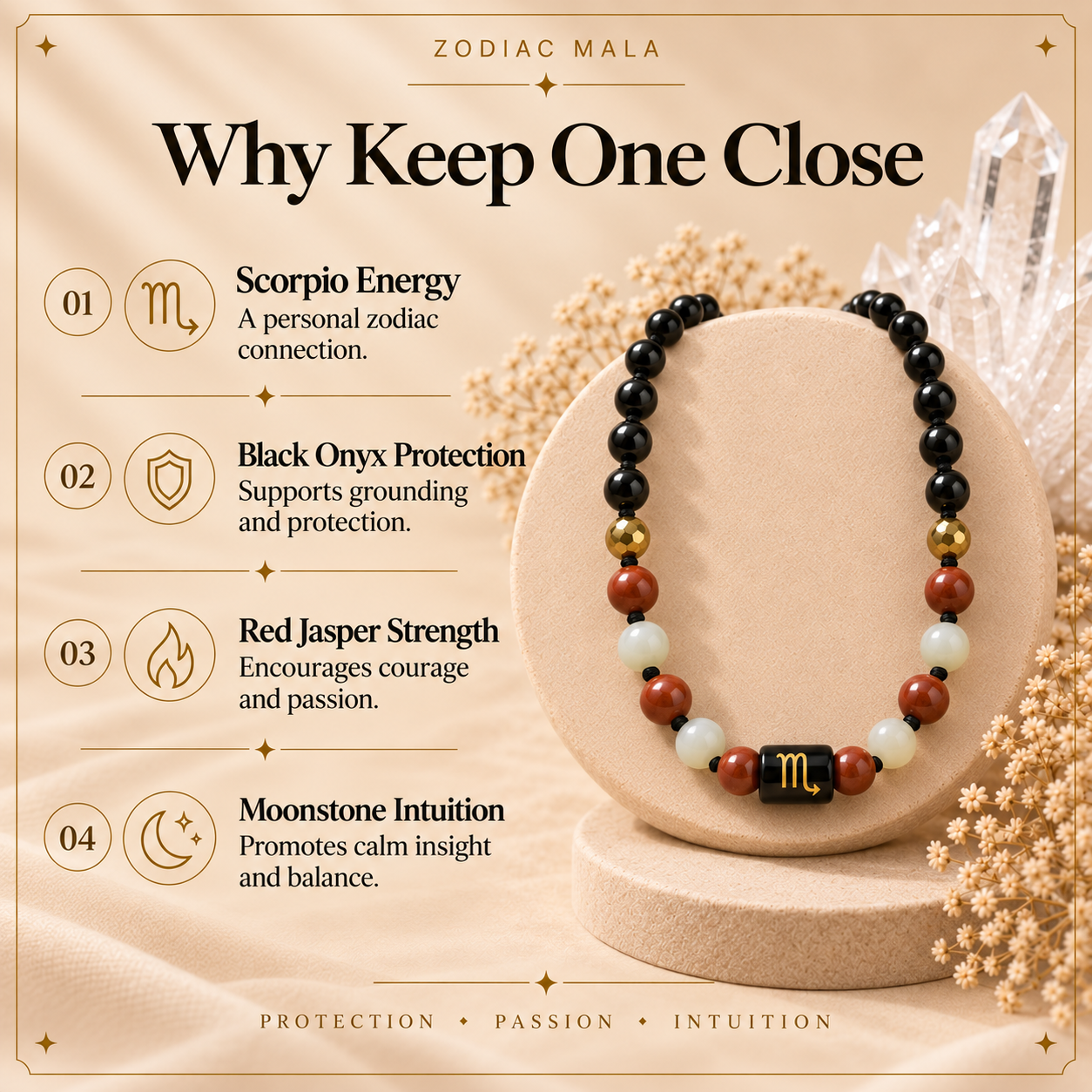 Scorpio Zodiac Mala