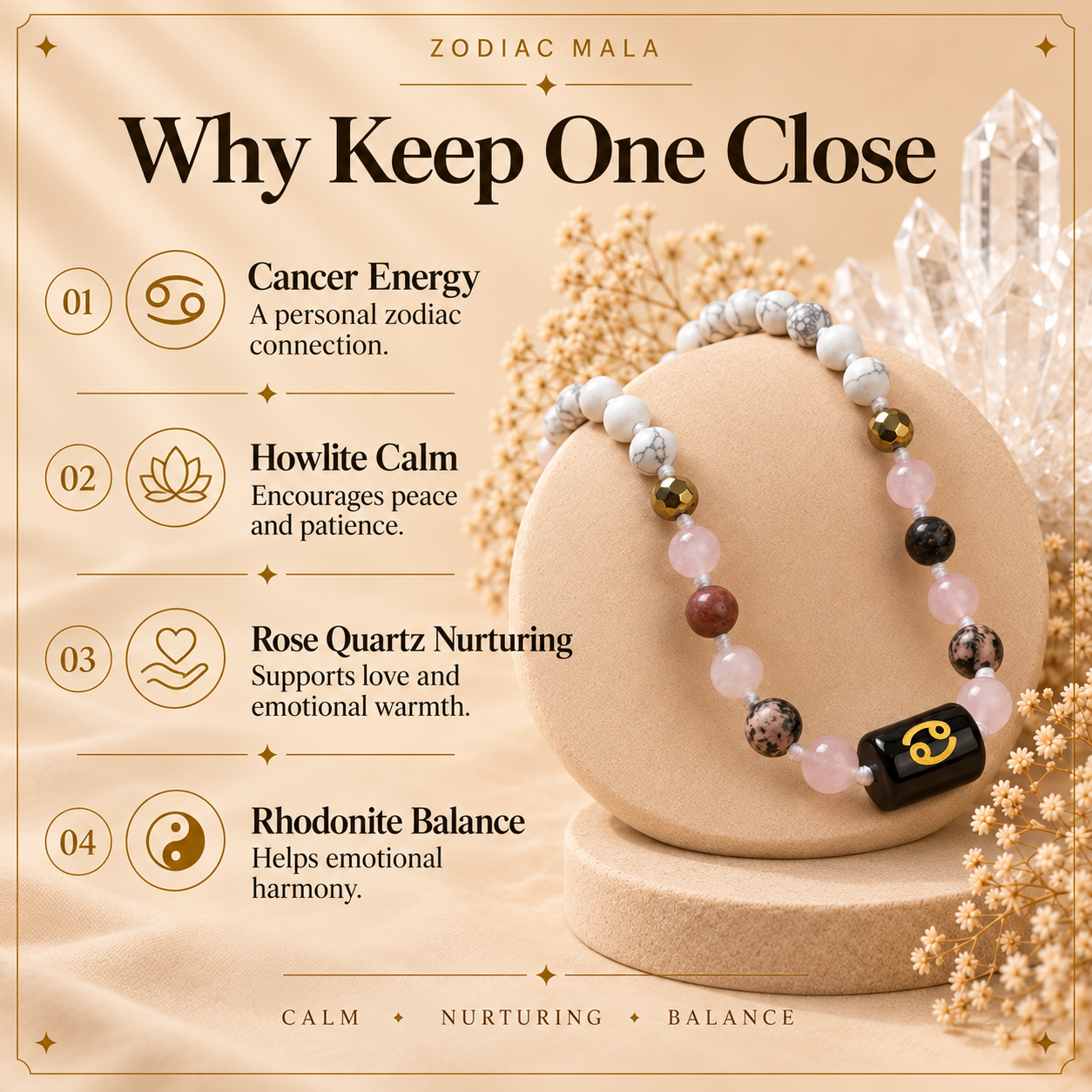 Buy Cancer / Kark Zodiac Mala