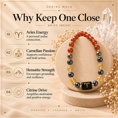 Buy Aries / Mesh Zodiac Mala