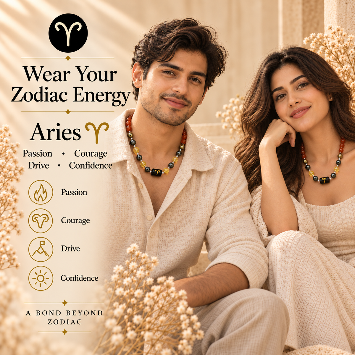 Buy Aries / Mesh Zodiac Mala
