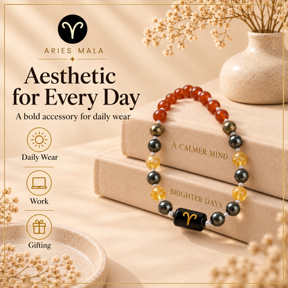Buy Aries / Mesh Zodiac Mala