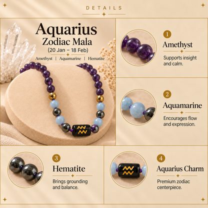 Aquarius / Kumbh Zodiac Mala