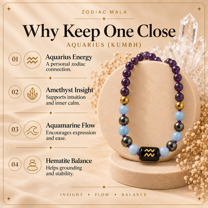 Aquarius / Kumbh Zodiac Mala