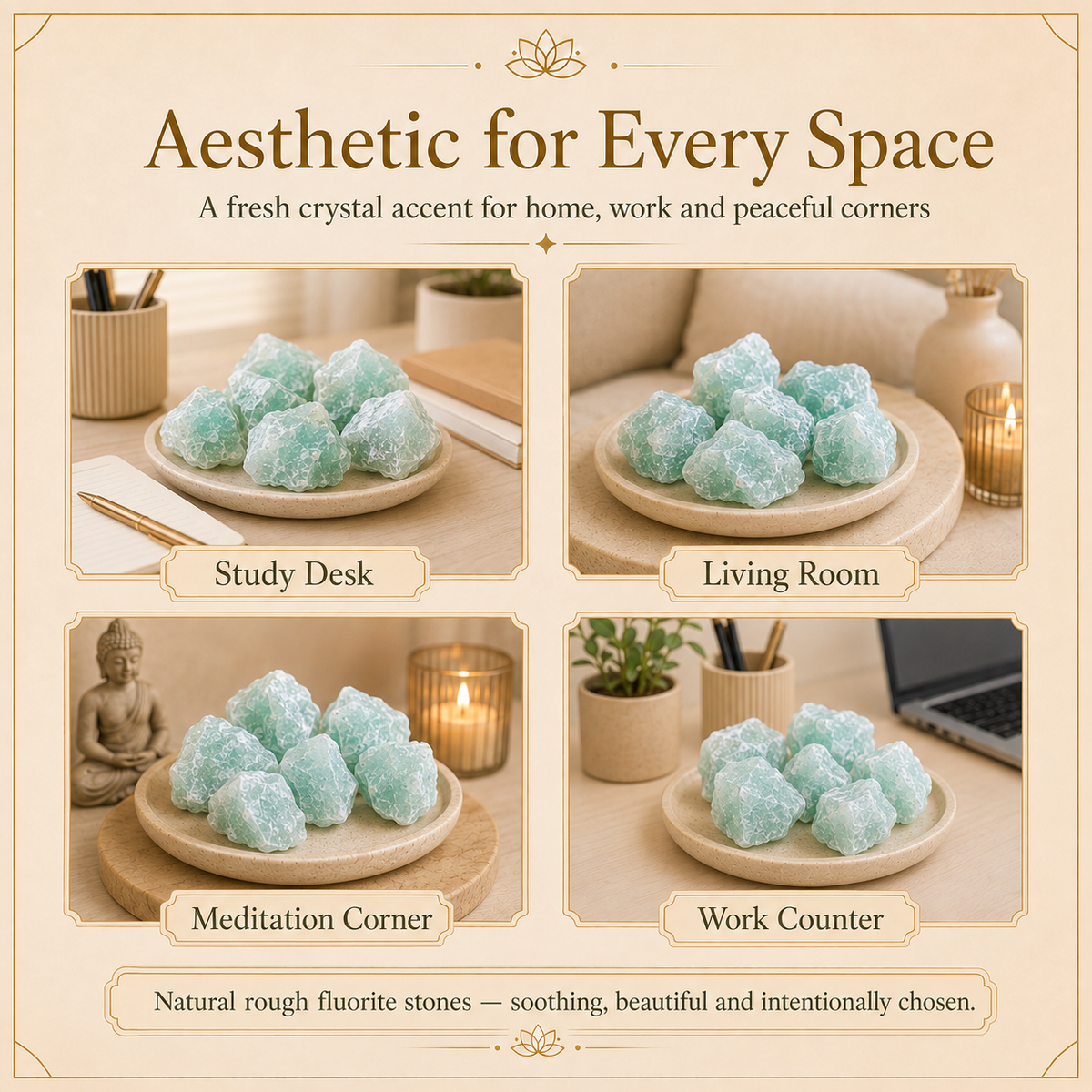 Fluorite Raw Crystal Stones