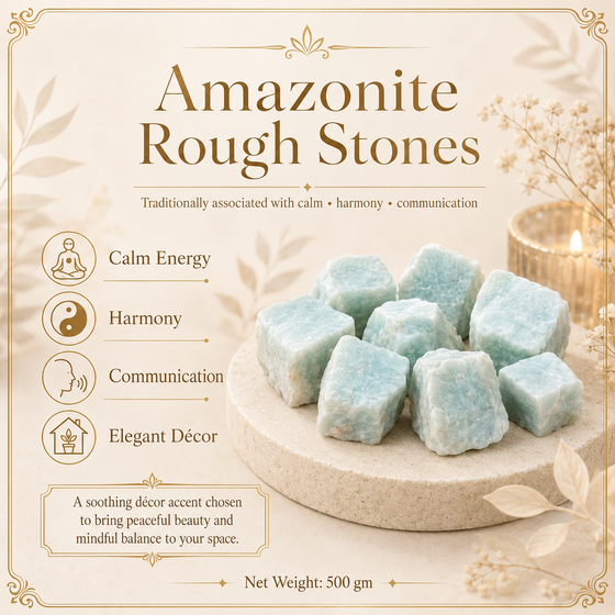 Amazonite Raw Crystals and Stones (500 Gram)