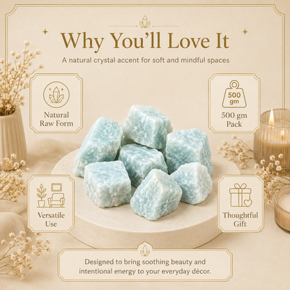 Amazonite Raw Crystals and Stones (500 Gram)