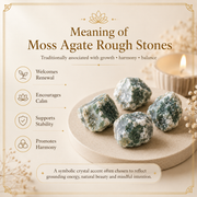 Moss Agate Raw Crystals and Stones (500 Gram)