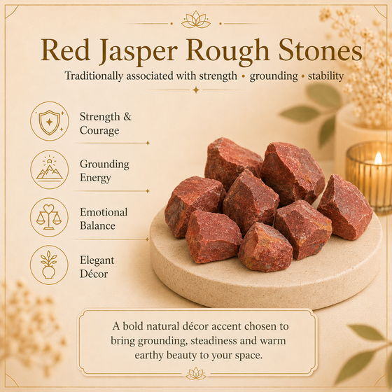 Red Jasper Raw Crystals and Stones (500 Gram)