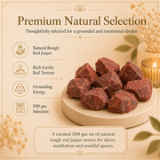 Red Jasper Raw Crystals and Stones (500 Gram)