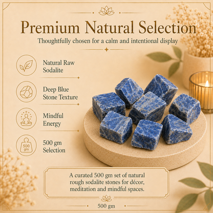 Sodalite Raw Crystals and Stones (500 Gram)