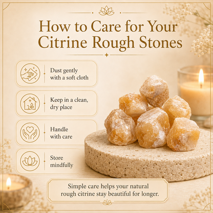 Citrine Raw Crystals Stones - Boost Positivity and Prosperity