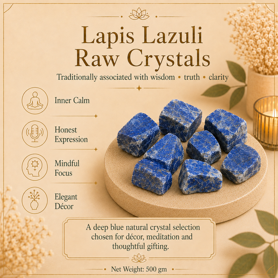 Lapis Lazuli Raw Crystals Stone - Natural Healing crystal stone