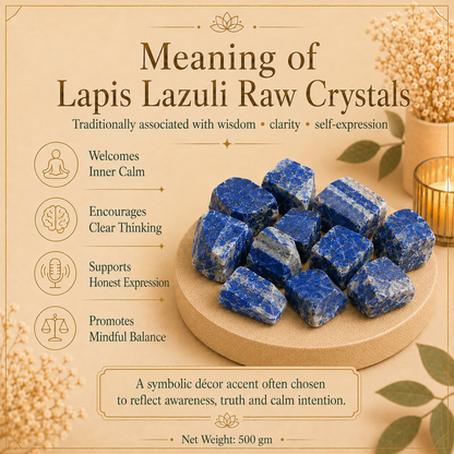 Lapis Lazuli Raw Crystals Stone - Natural Healing crystal stone