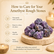 Raw Amethyst Crystal Stone for Home Decor | GemGlow