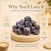 Raw Amethyst Crystal Stone for Home Decor | GemGlow
