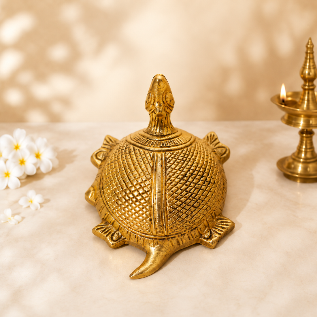 Handcrafted Brass Tortoise