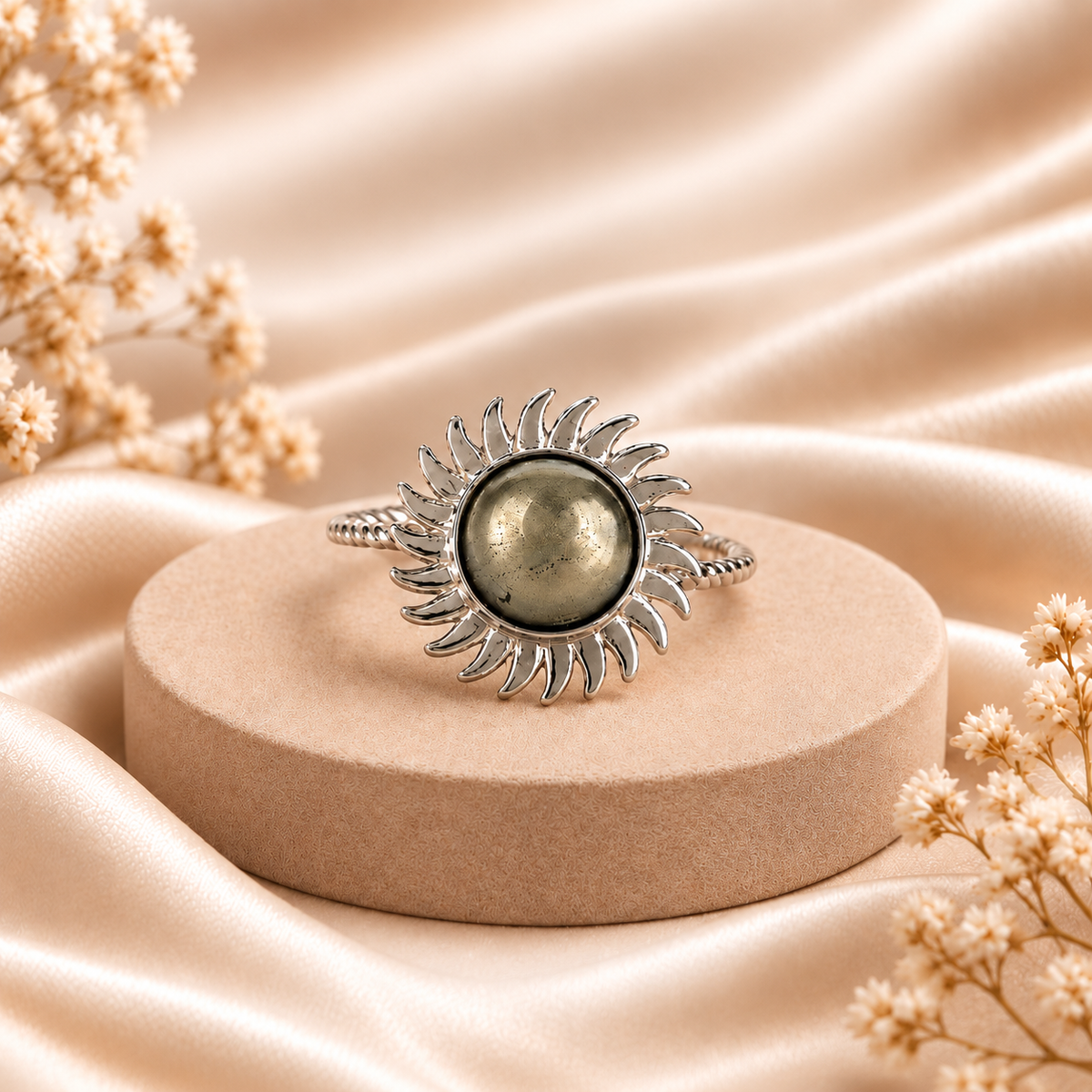Pyrite Sun Ring