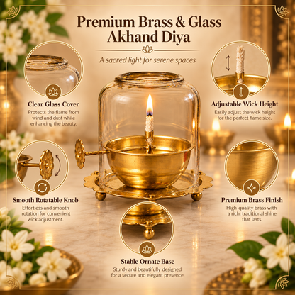 Brass Navratri Akhand Jyoti