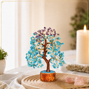 Amethyst and Turquoise Crystal Tree