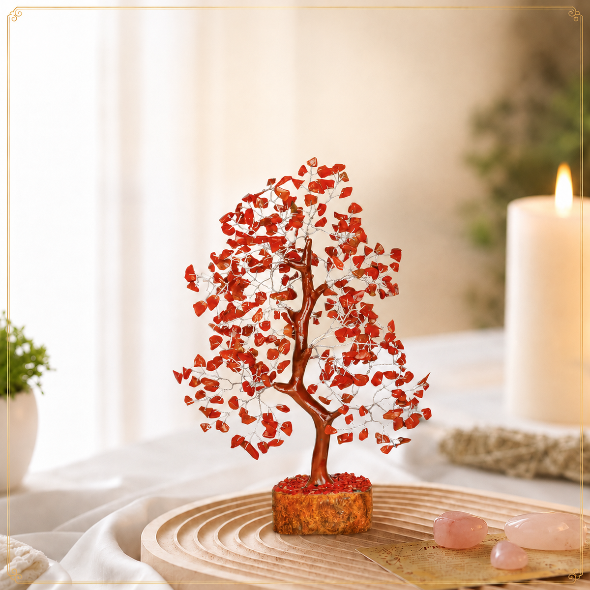 Red Jasper Crystal Tree for Strength, Stability & Positive Energy