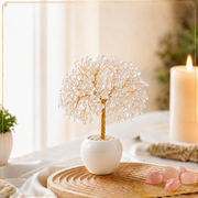 Clear Quartz Crystal Tree for Positive Energy, Healing & Home Decor