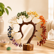 Seven Chakra Crystal Heart Tree
