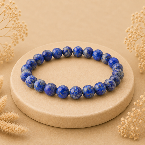 Lapis Lazuli Sagittarius Zodiac(धनु राशि) Certified Healing Crystal Bracelet