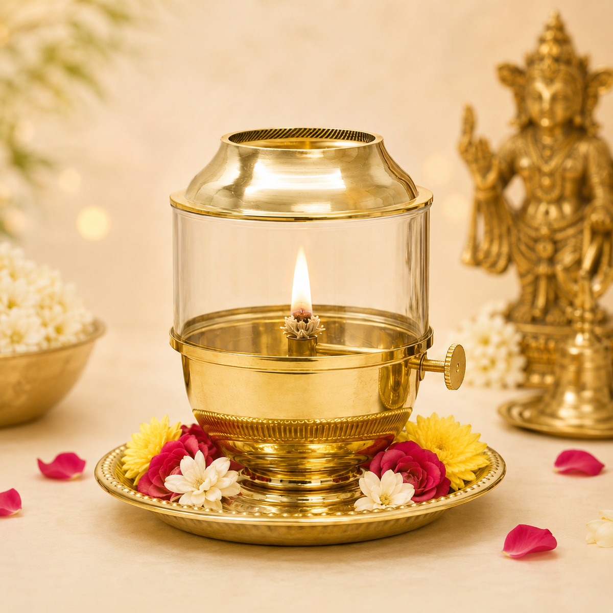 Brass Navratri Akhand Jyoti