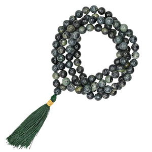 Kambaba Jasper Gemstone 108 Bead Japa Mala Necklace