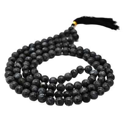 Natural Labradorite Gemstone 108 Bead Japa Mala Necklace