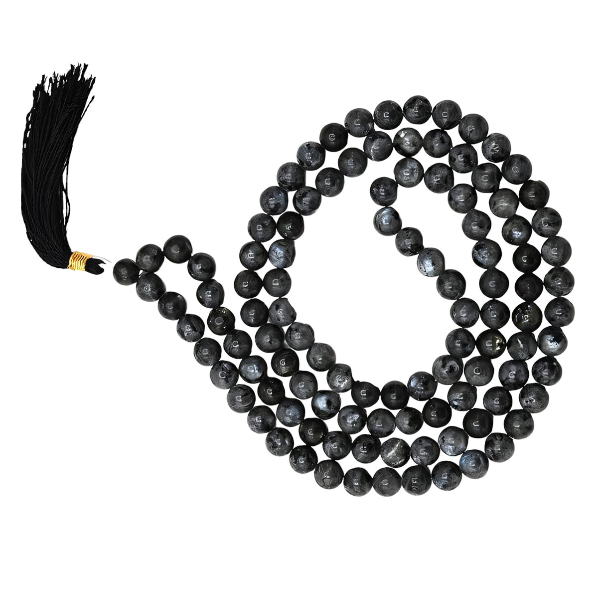 Labradorite Gemstone 108 Bead Japa Mala Necklace