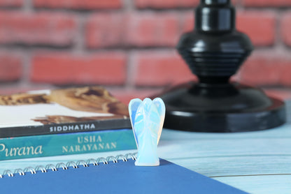 Opalite Angel Figurine for Serenity, Communication, and Emotional Healing