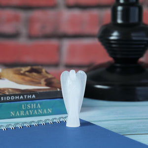 Selenite Angel Figurine for Clarity, Protection, and Spiritual Growth
