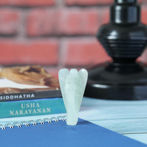 Green Jade Angel Figurine for Abundance, Healing, and Emotional Balance