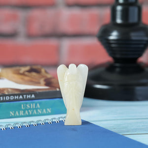 Yellow Aventurine Angel Figurine for Positivity, Healing, and Protection
