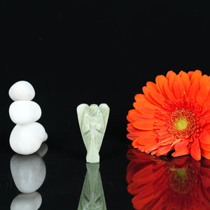Serpentine Angel Figurine for Healing, Protection, and Emotional Balance