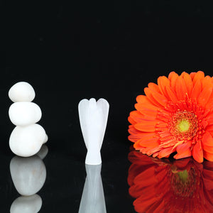 Selenite Angel Figurine for Clarity, Protection, and Spiritual Growth